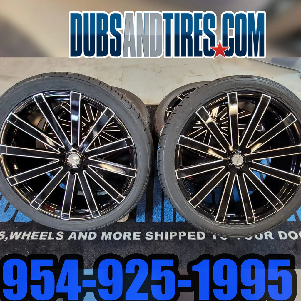 22 INCH 22X9 Dub S121 RIMS Wheels Tires 255/30ZR22 2000 For, 54% OFF