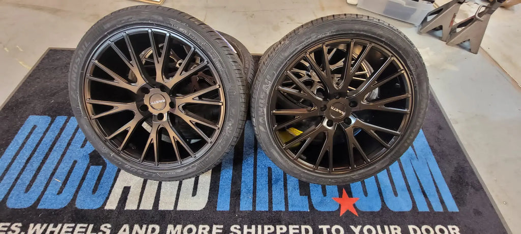 Ravetti Rims 20 Inch 20 Inch 20x8.5 Ravetti Rims M12 Wheels Tires: 245/40ZR20 BP:5x120 Sati ...