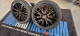 20 Inch 20x8.5 Ravetti Rims M12  Wheels Tires: 245/40ZR20 BP:5x120 Satin Black Honda Oddessy FINACING AVIL