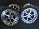 19" Inch Aodhan DS09 Silver Wheels 19x8.5 Rims With Ironman 235/35ZR19 Toyota Camry BP: 5x114.3