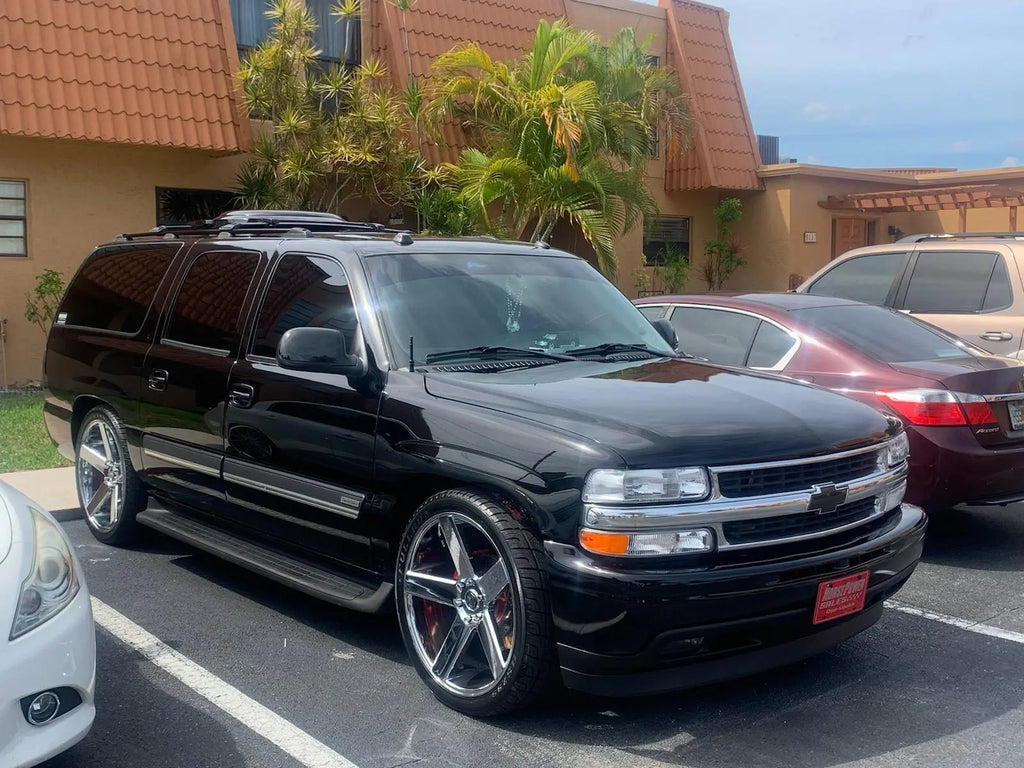 26 Inch 26x10 Dub Rims Baller Wheels BP: 5x127 Tires: 275/25ZR26 1973 ...