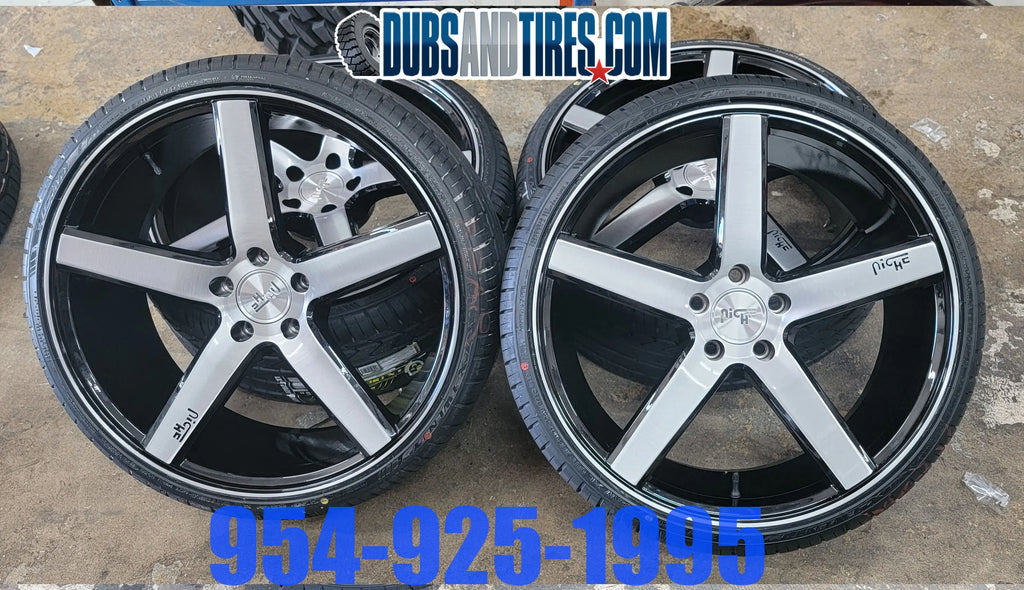 20 Inch Status Rims Niche Rims 20 INCH Niche M124 RIMS AND TIRES PACKAGE NEW WHEELS Nissan