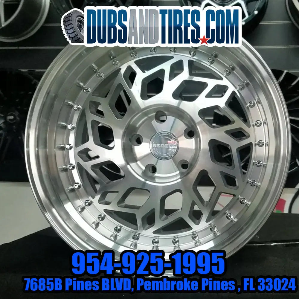 18 Inch rims 18x8.5 Regen5 R32 Wheels BP:5x114.3 Silver 215/40Z18 Acur ...