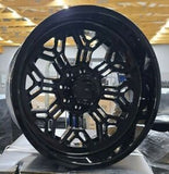 24" FORGIATO TX103 Gloss Wheels 24x12 Rims BP 8x170 FORD F250 AND F350