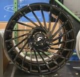 21/22" FORGIATO VENTOSO Gloss Black Wheels Staggered RIMS 21x9(Front) 22x12.5(Rear) MASERATI GRAN TURSIMO
