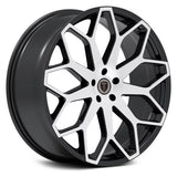 24 Inch Rims 24x9 Borghini B28 Black Machine Wheel BP: 5x120 Tires: 255/30R24 2011 Chevy Camaro FINACING AVIL