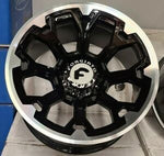 22" FORGIATO F264 Wheels Gloss Black RIMS 22x12 NEW CHEVY GMC 2500