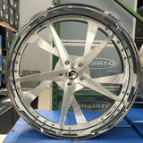 26" FORGIATO S2.21 RIMS Brushed Chrome Staggered 26x9(Front) 26x10(Rear) WHEELS CAPRICE IMPALA DONK CADILLAC BUICK C10