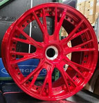 21/22" FORGIATO RED CENTER LOCK FORGED Staggered RIMS 21x9 (Front) 22x11(Rear) PORSCHE 911 TURBO