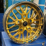 26" FORGIATO FRATELLO RIMS Brushed Gold Staggered 26x9(Front) 26x10(Rear) WHEELS CAPRICE IMPALA DONK CADILLAC BUICK C10