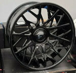 22" FORGIATO BLOCCO Gloss Black Wheels Staggered RIMS 21x9(Front) 22x12(Rear) C8 CORVETTE ONLY