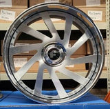 26" FORGIATO CONCAVO Twist RIMS Brushed Chrome Staggered 26x9(Front) 26x10(Rear) WHEELS CAPRICE IMPALA DONK CADILLAC BUICK C10