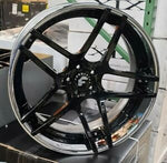 22" FORGIATO DIECI Gloss Black Wheels Staggered RIMS 22x9(Front) 22x11(Rear) MASERATI GRAN TURSIMO