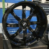 24" FORGIATO QUATTROSIMO Gloss Black Wheels 24x12 JEEP WRANGLER GLADIATOR RUBICON SAHARA