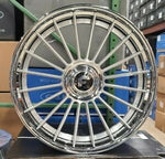 24" FORGIATO TENICA 3.1 Brushed Chrome Wheels 24x10 Rims BP 5x112 ROLLS ROYCE CULLINAN