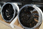 26" FORGIATO CANALE RIMS Gloss Black 26x8.25 WHEELS DODGE RAM 3500 AND F350 DUALLY 8X200